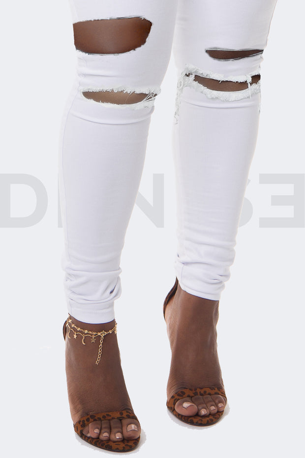 Super Stretchy Jeans Caribbean Duchess - Blanc