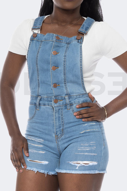 Salopette shorts jeans top