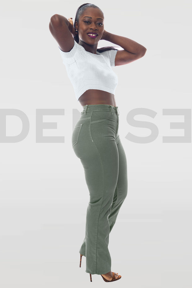 Amazing Grace Bootcut Jeans - Gris Vert
