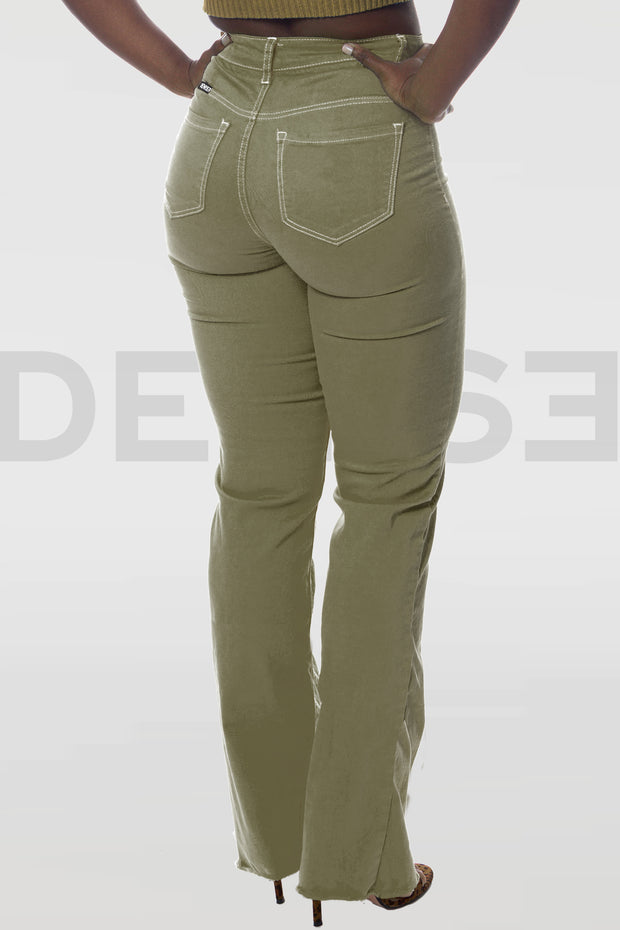 Amazing Grace Bootcut Jeans - Kaki