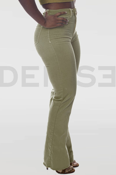 Amazing Grace Bootcut Jeans - Kaki