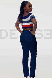 Amazing Grace Bootcut Jeans - Marine