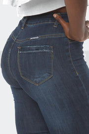 Super Stretchy Jeans Taille Haute - Brut