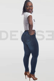 Super Stretchy Jeans Taille Haute - Brut