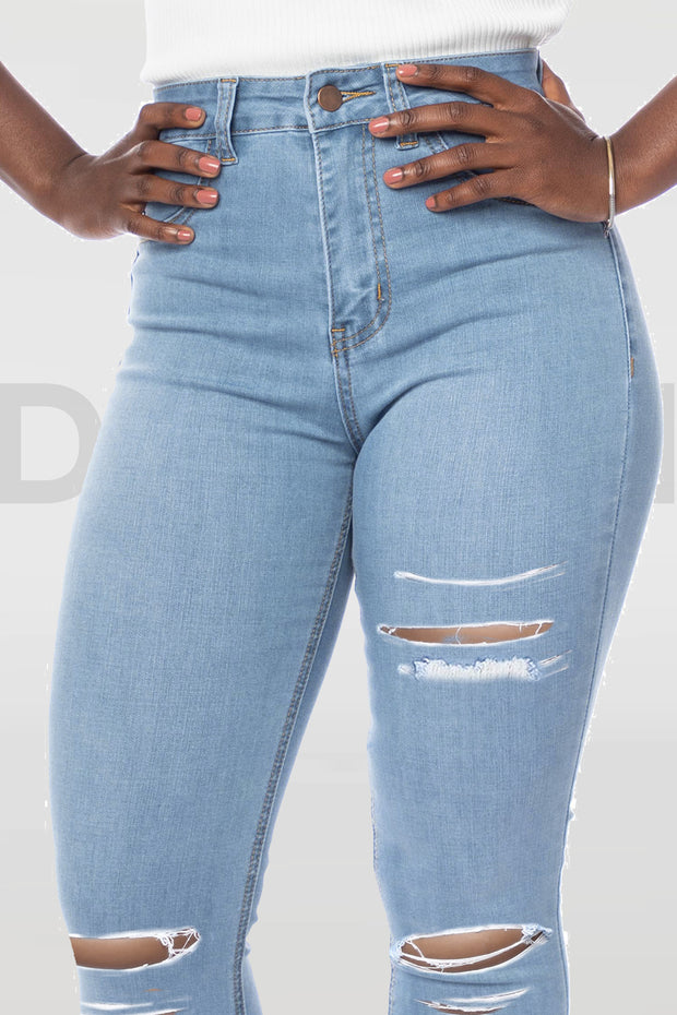 Super Stretchy Jeans Badass Lady - Light Blue
