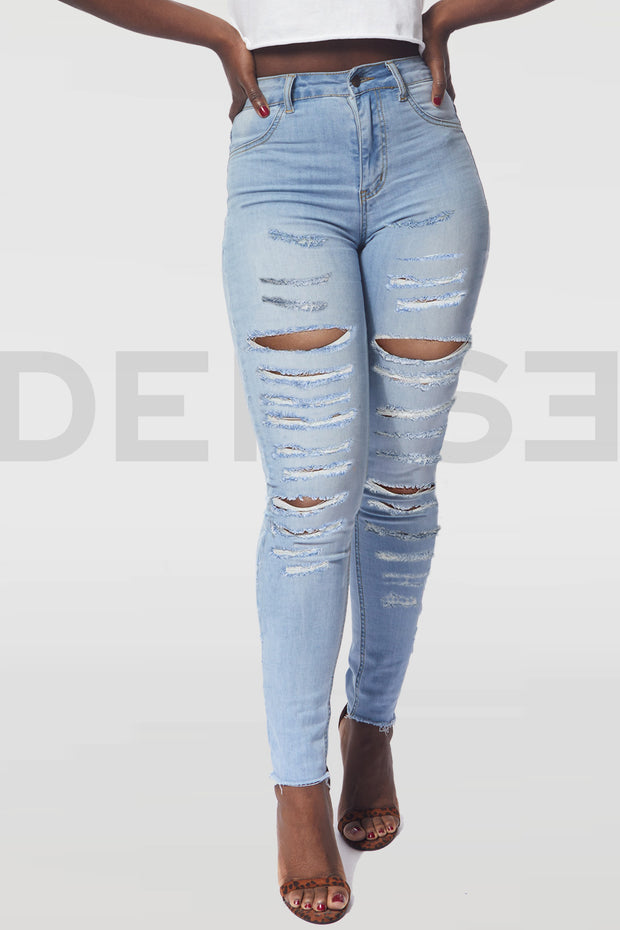Super Stretchy Calypso Jeans  - Light Blue