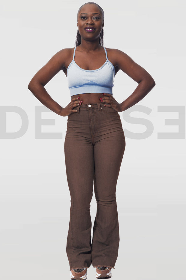 FIN DE SÉRIE - Amazing Wide Jeans - Chocolat