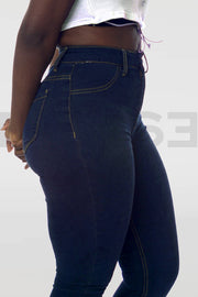 Super Stretchy Jeans Taille Haute - Indigo