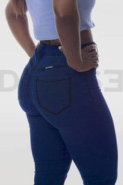 Super Stretchy Jeans Taille Haute - Indigo
