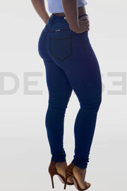 Super Stretchy Jeans Taille Haute - Indigo