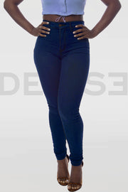 Super Stretchy Jeans Taille Haute - Indigo