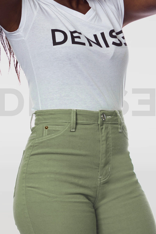 Super Stretchy Jeans Taille Haute - Tilleuil