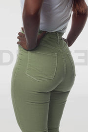 Super Stretchy Jeans Taille Haute - Tilleuil