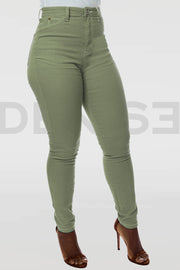 Super Stretchy Jeans Taille Haute - Tilleuil