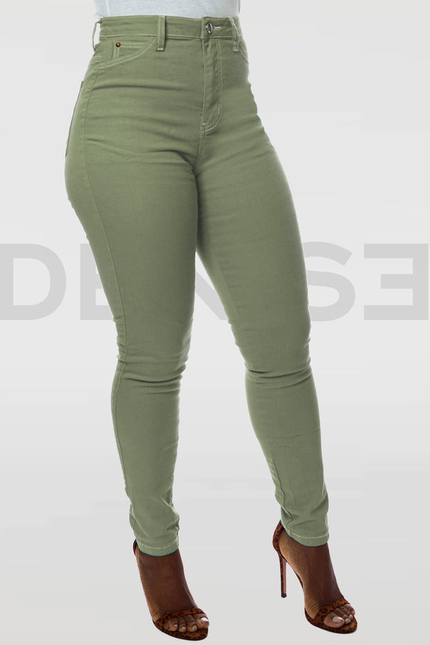 Super Stretchy Jeans Taille Haute - Tilleuil