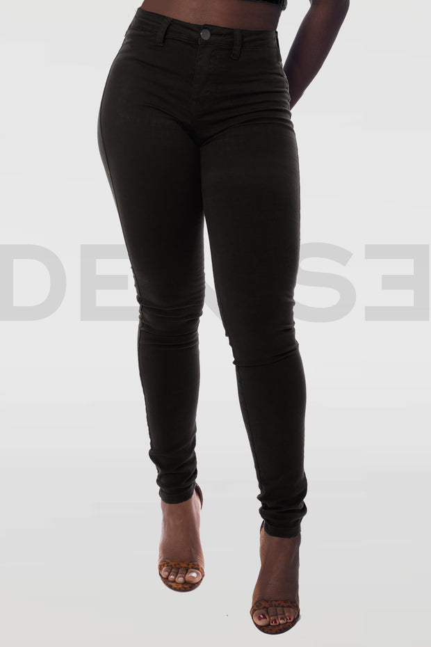 Super Stretchy Jeans Taille mi-haute - Noir