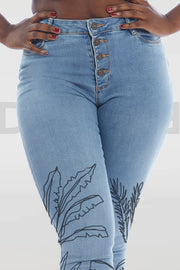 Super Curvy Twopikal Jeans - Light Blue