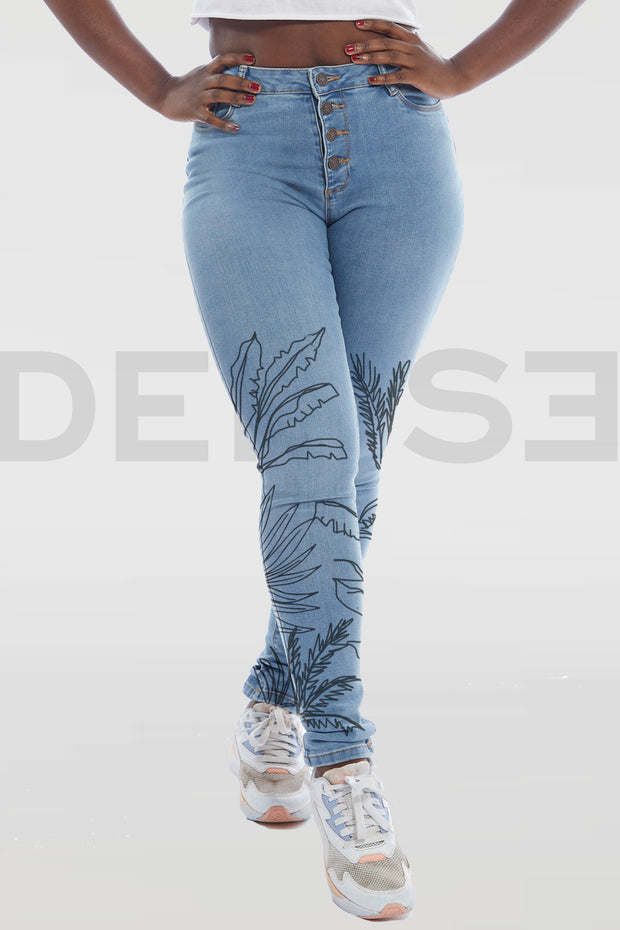 Super Curvy Twopikal Jeans - Light Blue