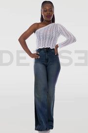 Wild Wide Jeans Taille Haute - Brut