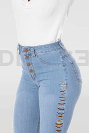 Super Stretchy Jeans Wow Mama - Light Blue