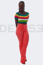 Amazing Grace Jeans Bootcut - Corail