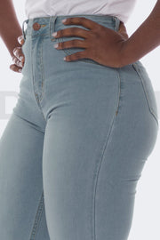 Amazing Grace Jeans Bootcut - Gris Bleu