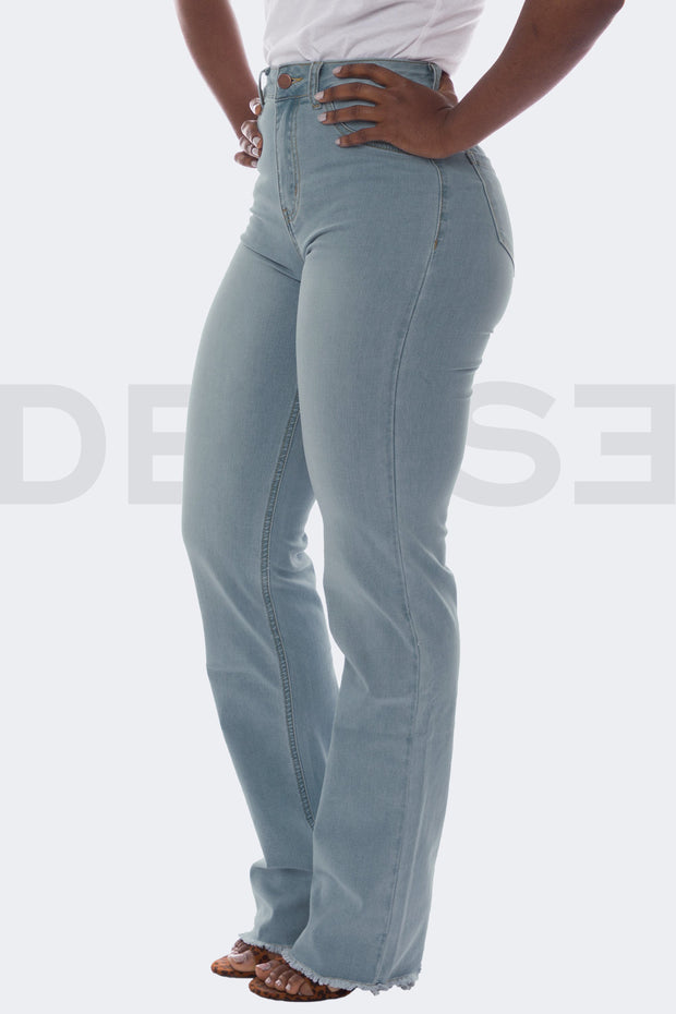 Amazing Grace Jeans Bootcut - Gris Bleu
