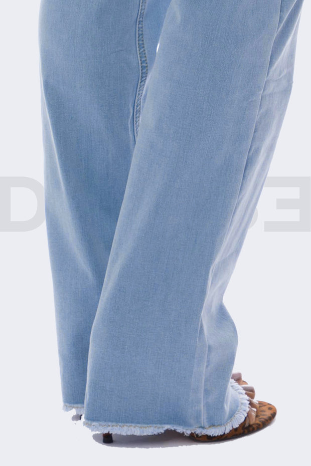 Amazing Badass Lady Jeans Bootcut - Light Blue