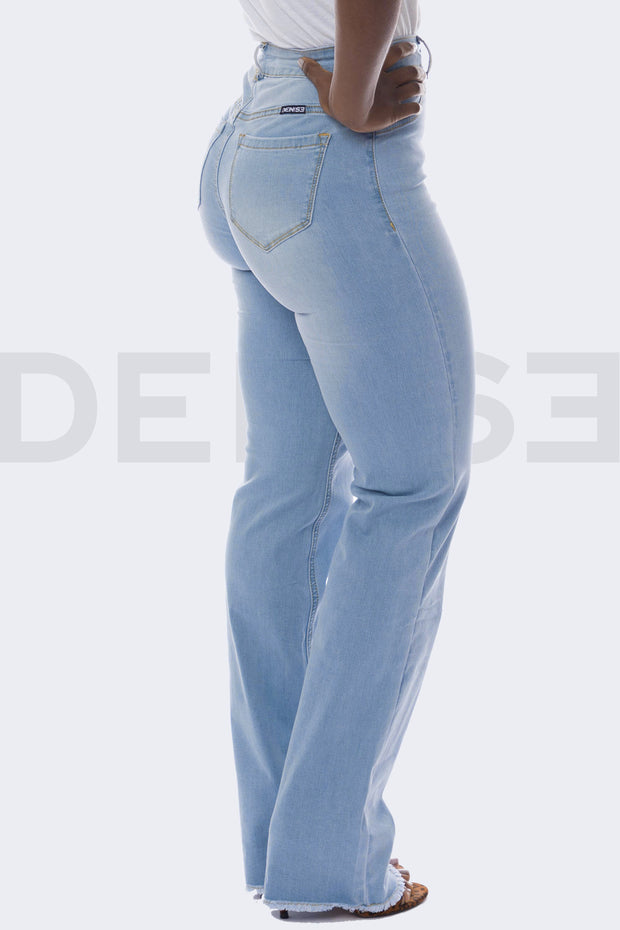 Amazing Badass Lady Jeans Bootcut - Light Blue