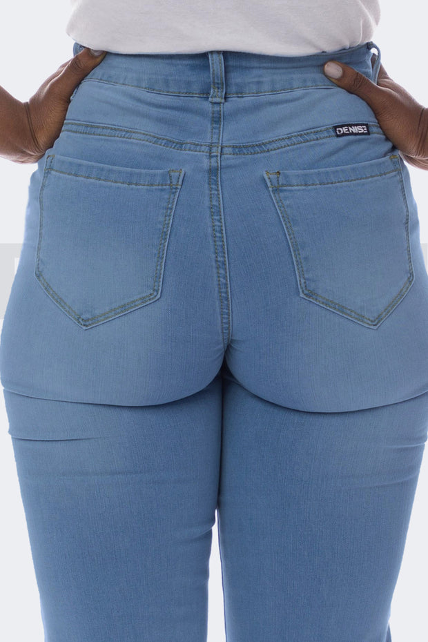 Amazing Badass Lady Jeans Bootcut - Bleu Surteint