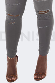 Super Stretchy Jeans Badass Lady - Gris