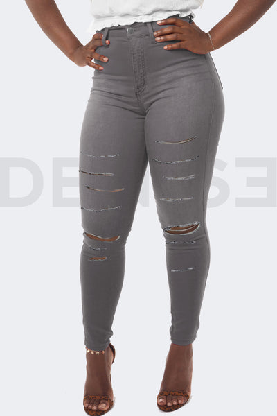 Super Stretchy Jeans Badass Lady - Gris