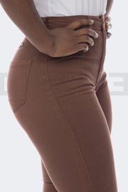 Super Stretchy Jeans BadGirl - Chocolat