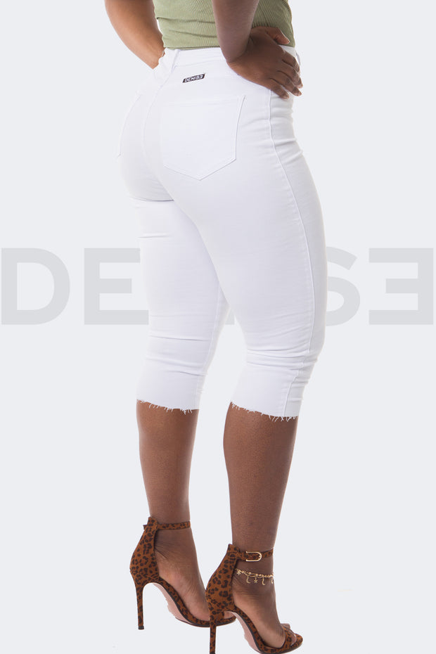 Girl Power Bermuda Short - Blanc