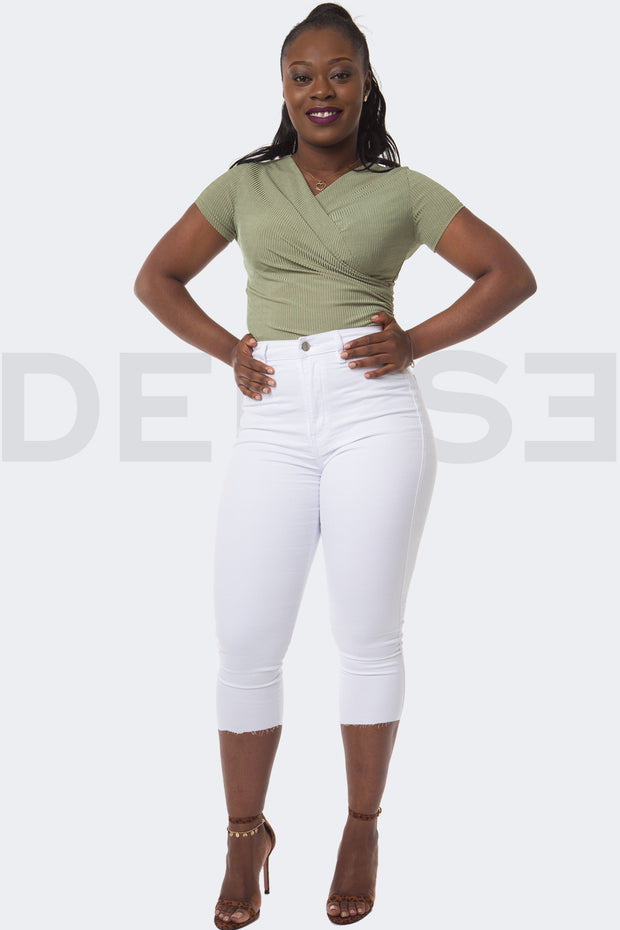 Girl Power Bermuda Short - Blanc