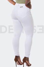 Super Stretchy Jeans BadGirl - Blanc