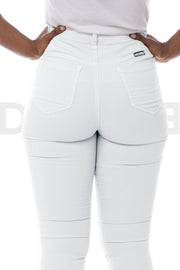 Super Stretchy Jeans Taille Haute - Blanc
