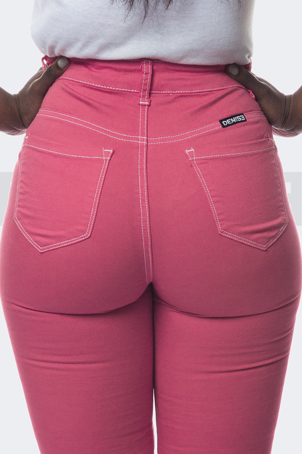 Super Stretchy Jeans Badass Lady - Rose Bonbon
