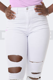 Super Stretchy Jeans Caribbean Duchess - Blanc