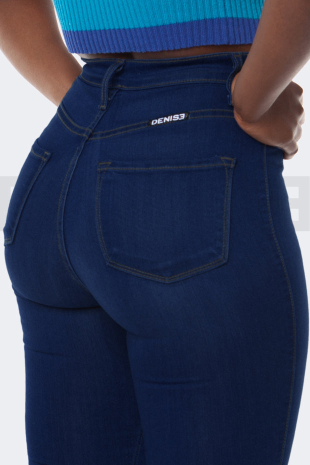 Super Stretchy Jeans Taille Haute - Indigo
