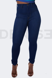 Super Stretchy Jeans Taille Haute - Indigo