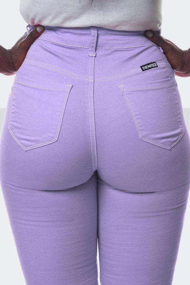 Super Stretchy Jeans BadGirl - Lilas