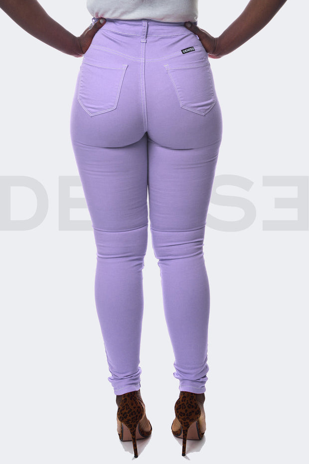 Super Stretchy Jeans BadGirl - Lilas