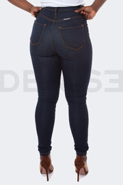 Stretchy Line Jeans Taille Haute - Brut