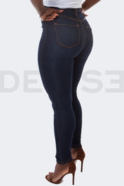 Stretchy Line Jeans Taille Haute - Brut