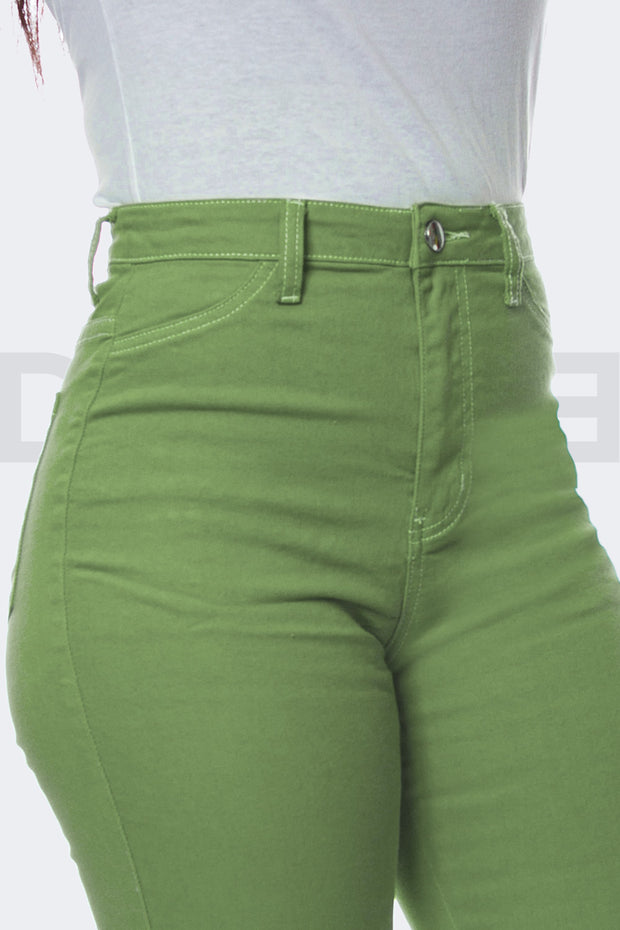 Super Stretchy Jeans BadGirl - Vert Pistache