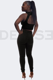 Stretchy Line BadGirl Jeans - Noir