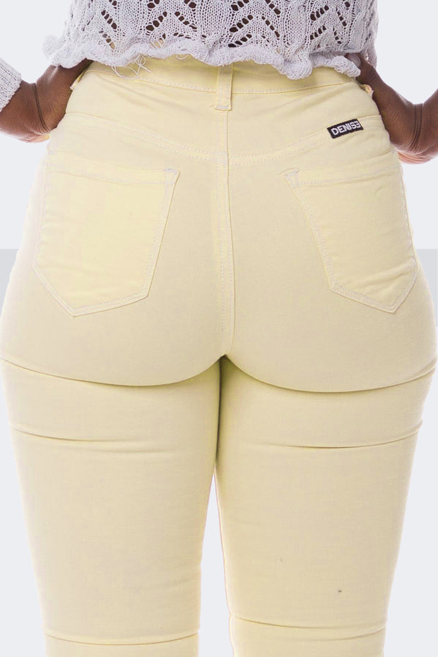 Super Stretchy Jeans BadGirl - Sorbet Citron