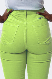 Super Stretchy Jeans BadGirl - Citron Vert